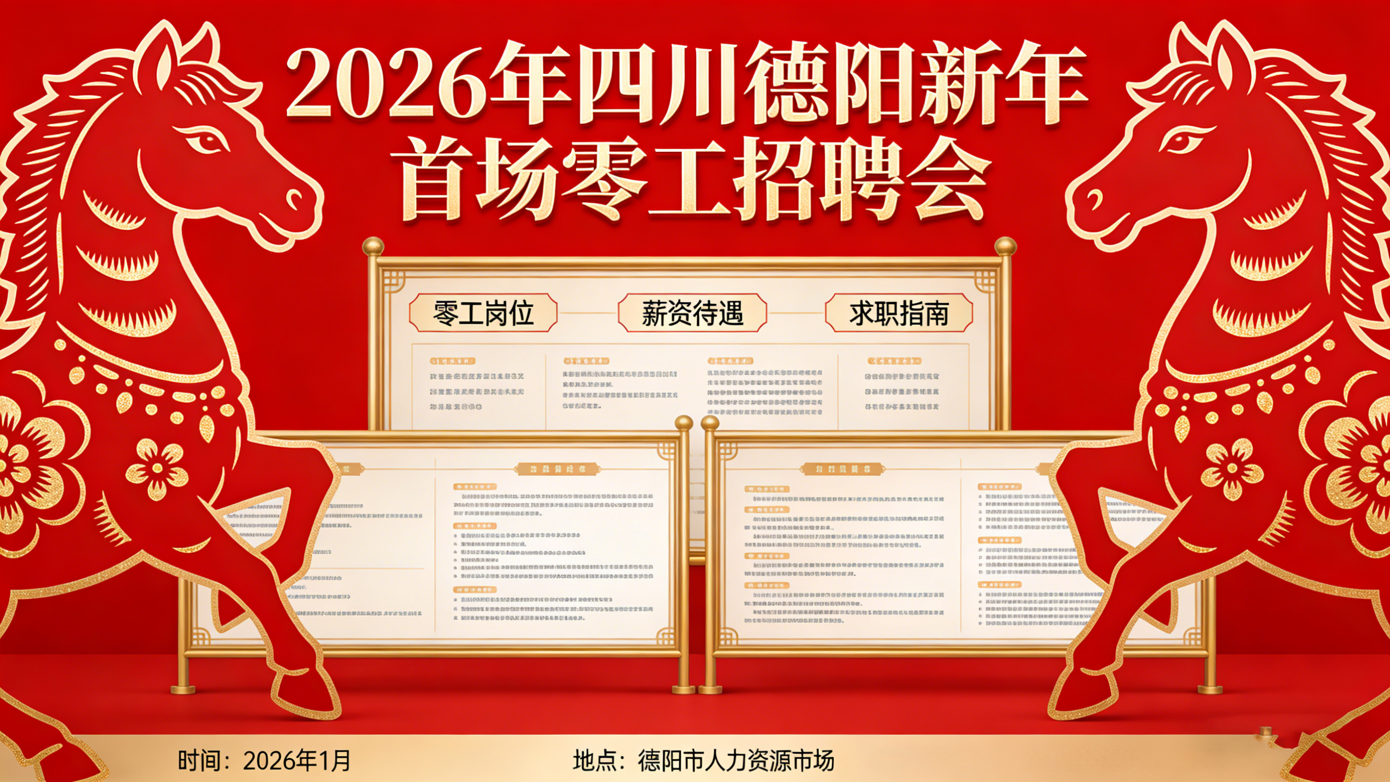 四川德阳举办新年首场零工招聘会